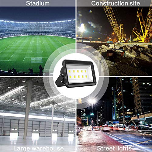 Where are the LED flood lights usually Used