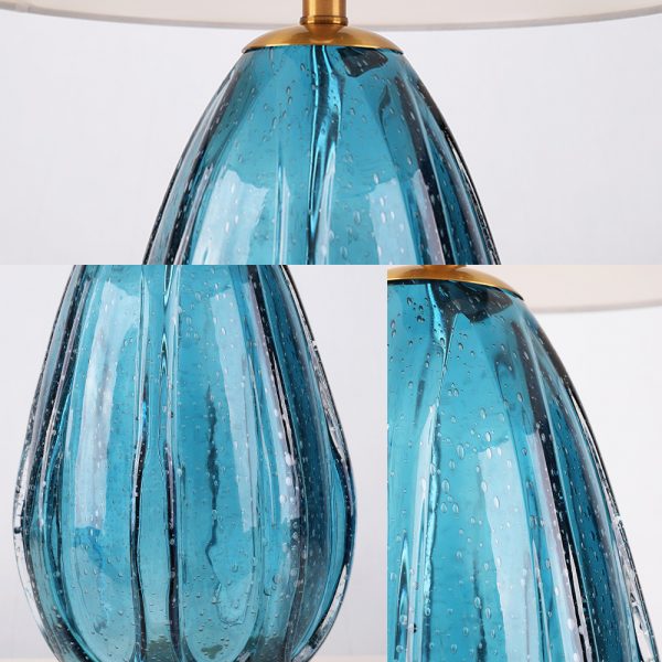 Custom Hand Blown Glass Lamp Shades & Lamp Base LEDAPLUS