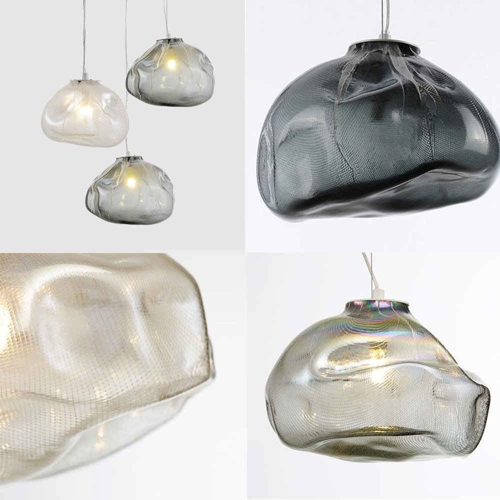 Custom Hand Blown Glass Lamp Shades & Lamp Base LEDAPLUS